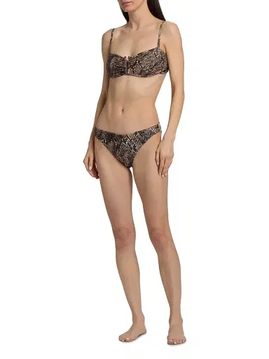 Kobi Halperin Women's Arianna Snake-Print Bikini Top - Natural Multi | Thumbnail 2 Kobi Halperin Women's Arianna Snake-Print Bikini Top - Natural Multi | Thumbnail 2