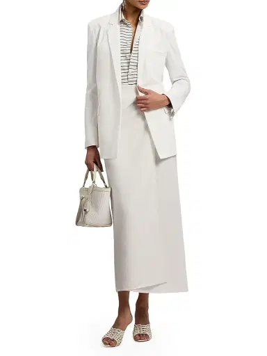 Ralph Lauren Collection Women's Trina Linen Maxi Skirt - Cream | Thumbnail 2 Ralph Lauren Collection Women's Trina Linen Maxi Skirt - Cream | Thumbnail 2