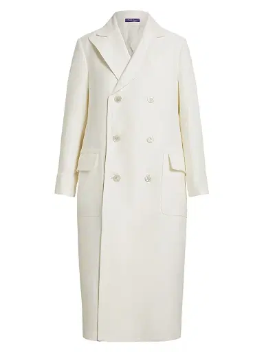 Ralph Lauren Collection Women's Taylan Linen Polo Coat | Thumbnail 1 Ralph Lauren Collection Women's Taylan Linen Polo Coat | Thumbnail 1