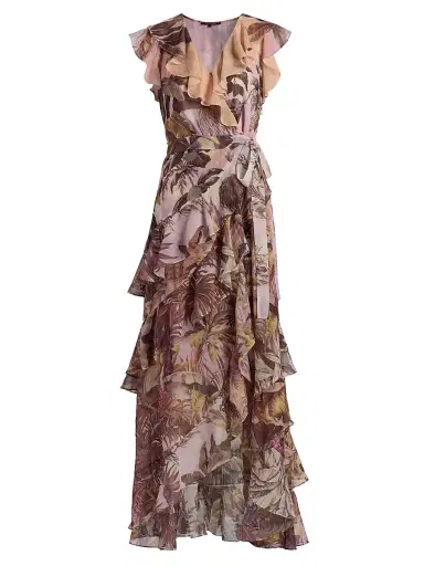 Kobi Halperin Women's Elanor Printed Ruffle Maxi Dress | Thumbnail 1 Kobi Halperin Women's Elanor Printed Ruffle Maxi Dress | Thumbnail 1