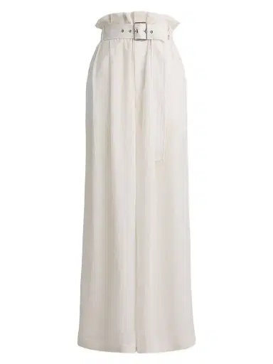 Ralph Lauren Collection Women's Alanna Voile Wide-Leg Pants - Cream | Thumbnail 1 Ralph Lauren Collection Women's Alanna Voile Wide-Leg Pants - Cream | Thumbnail 1