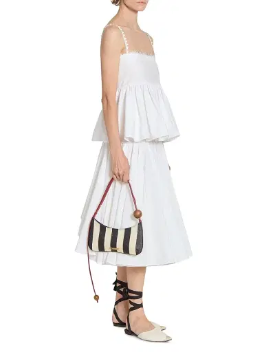Jacquemus Women's Le Haut Traversin Cotton Peplum Top - White | Thumbnail 2 Jacquemus Women's Le Haut Traversin Cotton Peplum Top - White | Thumbnail 2
