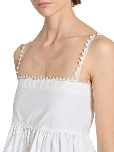 Jacquemus Women's Le Haut Traversin Cotton Peplum Top - White | Thumbnail 6 Jacquemus Women's Le Haut Traversin Cotton Peplum Top - White | Thumbnail 6