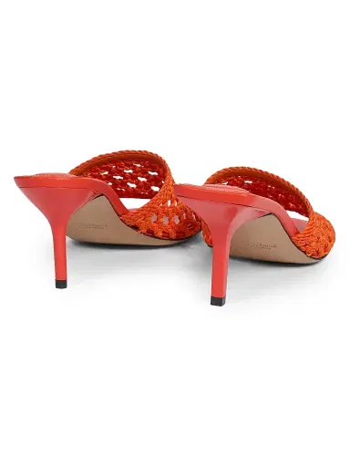 Jacquemus Women's Les Cubisto Leather Mules - Orange - Size 10 | Thumbnail 4 Jacquemus Women's Les Cubisto Leather Mules - Orange - Size 10 | Thumbnail 4