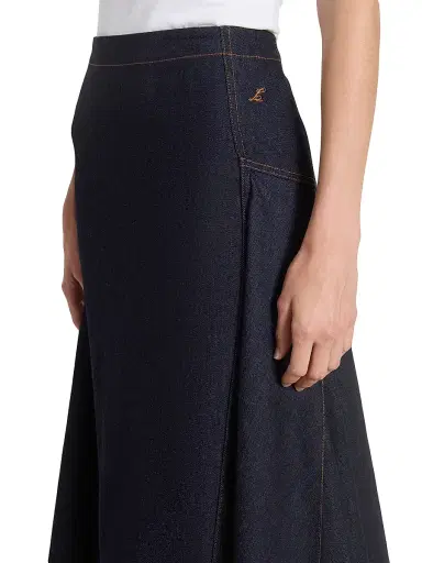 Jacquemus Women's De-Nimes Lavoir Denim A-Line Midi-Skirt - Dark Navy | Thumbnail 6 Jacquemus Women's De-Nimes Lavoir Denim A-Line Midi-Skirt - Dark Navy | Thumbnail 6