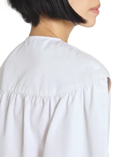 Jacquemus Women's Berlingot Cotton Shift Mini-Shirtdress - White | Thumbnail 6 Jacquemus Women's Berlingot Cotton Shift Mini-Shirtdress - White | Thumbnail 6