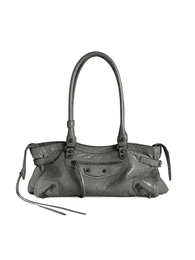 Balenciaga Women's Le City Top Handle East-West Bag - Volcanic Rock | Thumbnail 1 Balenciaga Women's Le City Top Handle East-West Bag - Volcanic Rock | Thumbnail 1