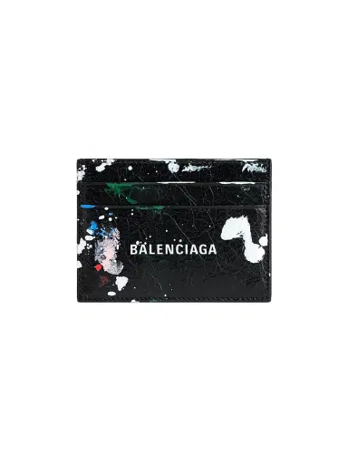 Balenciaga Men's Cash Card Holder - Black | Thumbnail 1 Balenciaga Men's Cash Card Holder - Black | Thumbnail 1