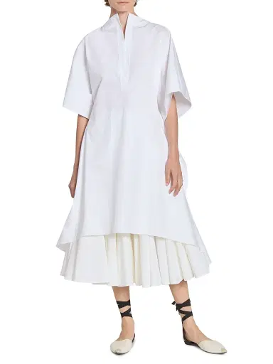 Jacquemus Women's La Moisson Cotton Poplin Tunic - White | Thumbnail 3 Jacquemus Women's La Moisson Cotton Poplin Tunic - White | Thumbnail 3