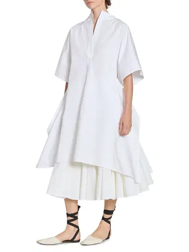 Jacquemus Women's La Moisson Cotton Poplin Tunic - White | Thumbnail 4 Jacquemus Women's La Moisson Cotton Poplin Tunic - White | Thumbnail 4