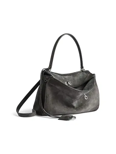 Balenciaga Women's Rodeo Handbag Small Top Handle Bag - Storm Grey | Thumbnail 2 Balenciaga Women's Rodeo Handbag Small Top Handle Bag - Storm Grey | Thumbnail 2