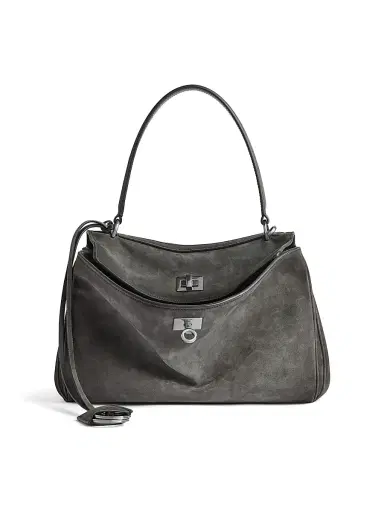 Balenciaga Women's Rodeo Handbag Small Top Handle Bag - Storm Grey | Thumbnail 1 Balenciaga Women's Rodeo Handbag Small Top Handle Bag - Storm Grey | Thumbnail 1