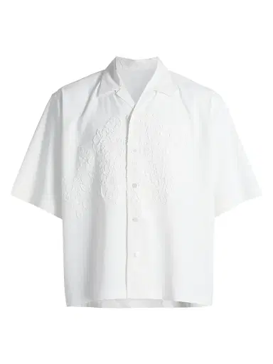 Homme Plissé Issey Miyake Men's Embroidery Press Shirt | Thumbnail 1 Homme Plissé Issey Miyake Men's Embroidery Press Shirt | Thumbnail 1