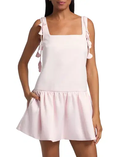 Self-Portrait Women's Flower Taffeta A-Line Minidress | Thumbnail 3 Self-Portrait Women's Flower Taffeta A-Line Minidress | Thumbnail 3