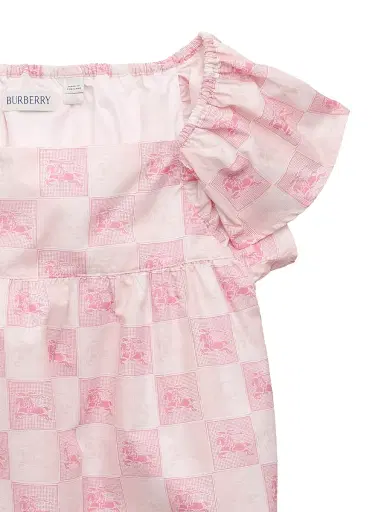 Burberry Little Girl's & Girl's Nova EKD Cotton Dress - Peony Pink | Thumbnail 2 Burberry Little Girl's & Girl's Nova EKD Cotton Dress - Peony Pink | Thumbnail 2