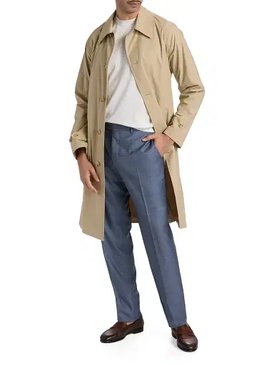 Canali Men's Siena Denim-Effect Trousers - Blue | Thumbnail 2 Canali Men's Siena Denim-Effect Trousers - Blue | Thumbnail 2
