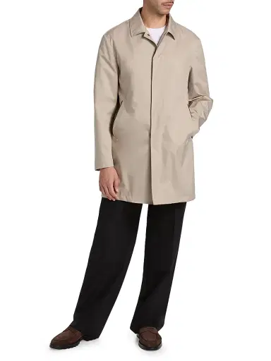 Canali Men's Silk-Touch Raincoat - Tan | Thumbnail 6 Canali Men's Silk-Touch Raincoat - Tan | Thumbnail 6