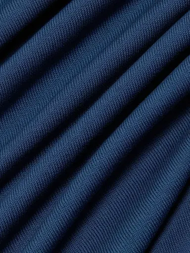 Canali Men's Contrast Tipped Knit Crewneck T-Shirt - Blue | Thumbnail 7 Canali Men's Contrast Tipped Knit Crewneck T-Shirt - Blue | Thumbnail 7