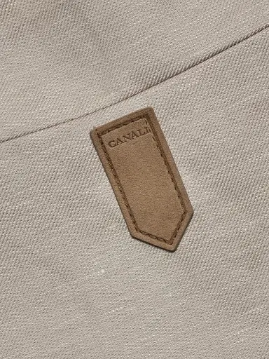 Canali Men's Reversible Wool-Linen Zip-Front Vest - Tan - Size 44 | Thumbnail 8 Canali Men's Reversible Wool-Linen Zip-Front Vest - Tan - Size 44 | Thumbnail 8