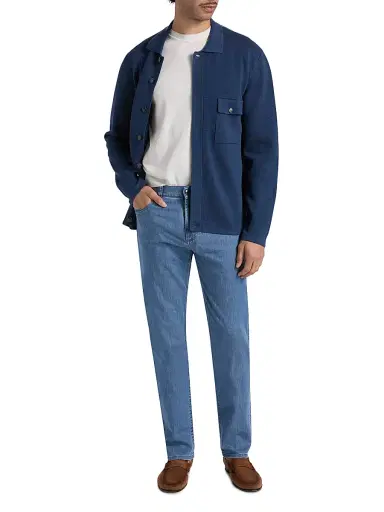 Canali Men's Lightweight Stretch-Cotton Jeans - Blue - Size 36 | Thumbnail 2 Canali Men's Lightweight Stretch-Cotton Jeans - Blue - Size 36 | Thumbnail 2