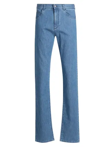 Canali Men's Lightweight Stretch-Cotton Jeans - Blue - Size 36 | Thumbnail 1 Canali Men's Lightweight Stretch-Cotton Jeans - Blue - Size 36 | Thumbnail 1