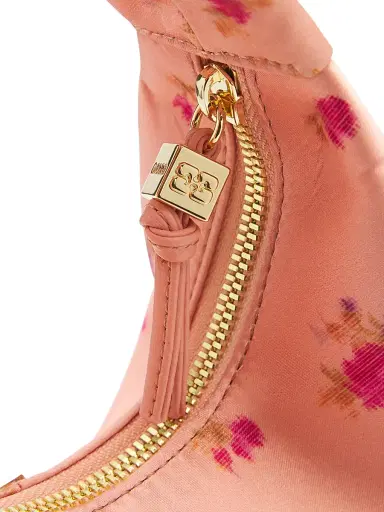 Ganni Women's Mini Floral Satin Hobo Bag - Lantana | Thumbnail 5 Ganni Women's Mini Floral Satin Hobo Bag - Lantana | Thumbnail 5