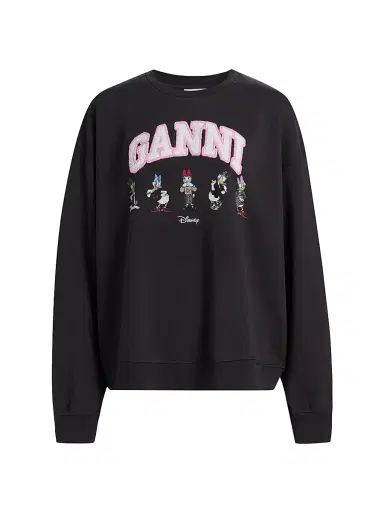 Ganni Women's Isoli Daisy Cotton Jersey Crewneck Sweatshirt | Thumbnail 1 Ganni Women's Isoli Daisy Cotton Jersey Crewneck Sweatshirt | Thumbnail 1