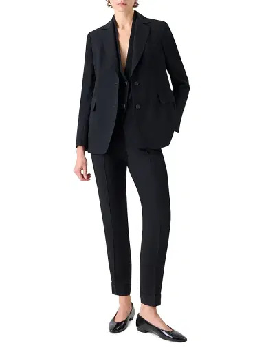 Akris Women's Malik Wool-Blend Jacket - Black - Size 10 | Thumbnail 2 Akris Women's Malik Wool-Blend Jacket - Black - Size 10 | Thumbnail 2