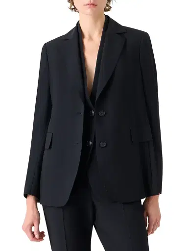 Akris Women's Malik Wool-Blend Jacket - Black - Size 10 | Thumbnail 3 Akris Women's Malik Wool-Blend Jacket - Black - Size 10 | Thumbnail 3