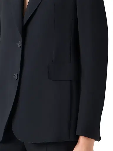 Akris Women's Malik Wool-Blend Jacket - Black - Size 10 | Thumbnail 6 Akris Women's Malik Wool-Blend Jacket - Black - Size 10 | Thumbnail 6