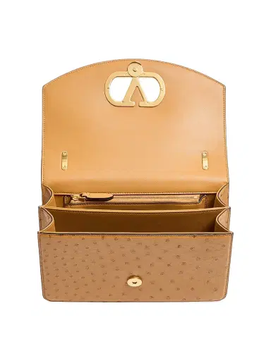 Valentino Garavani Women's Vain Ostrich Shoulder Bag | Thumbnail 5 Valentino Garavani Women's Vain Ostrich Shoulder Bag | Thumbnail 5