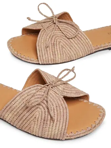 Odissì Women's Lipa Bow-Detailed Woven Sandals - Rosa - Size 10 | Thumbnail 5 Odissì Women's Lipa Bow-Detailed Woven Sandals - Rosa - Size 10 | Thumbnail 5
