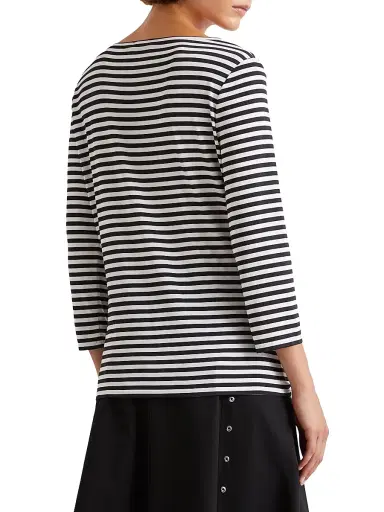 Marella Women's Striped Jersey T-Shirt | Thumbnail 3 Marella Women's Striped Jersey T-Shirt | Thumbnail 3
