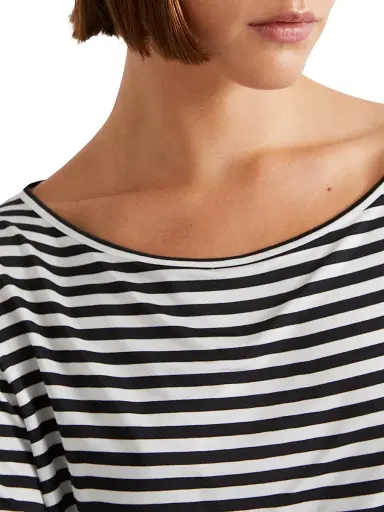 Marella Women's Striped Jersey T-Shirt | Thumbnail 4 Marella Women's Striped Jersey T-Shirt | Thumbnail 4