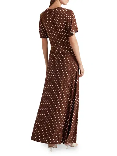Marella Women's Long Jersey Dress - Brown | Thumbnail 4 Marella Women's Long Jersey Dress - Brown | Thumbnail 4