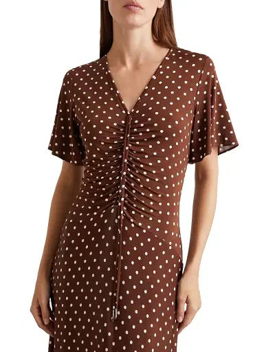 Marella Women's Long Jersey Dress - Brown | Thumbnail 5 Marella Women's Long Jersey Dress - Brown | Thumbnail 5