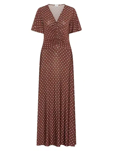 Marella Women's Long Jersey Dress - Brown | Thumbnail 1 Marella Women's Long Jersey Dress - Brown | Thumbnail 1