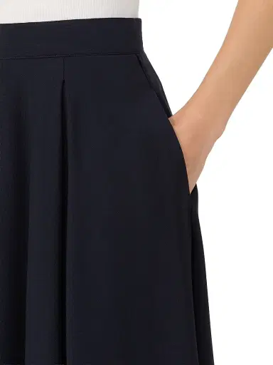 MM Max Mara Women's Flared Milano Knit Jersey Skirt - Navy | Thumbnail 4 MM Max Mara Women's Flared Milano Knit Jersey Skirt - Navy | Thumbnail 4