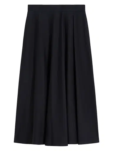 MM Max Mara Women's Flared Milano Knit Jersey Skirt - Navy | Thumbnail 1 MM Max Mara Women's Flared Milano Knit Jersey Skirt - Navy | Thumbnail 1