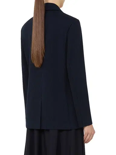 MM Max Mara Women's Piqué Jersey Blazer - Ultramarine | Thumbnail 4 MM Max Mara Women's Piqué Jersey Blazer - Ultramarine | Thumbnail 4