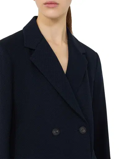 MM Max Mara Women's Piqué Jersey Blazer - Ultramarine | Thumbnail 5 MM Max Mara Women's Piqué Jersey Blazer - Ultramarine | Thumbnail 5