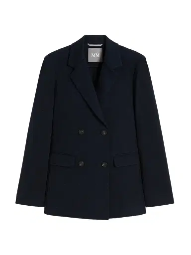 MM Max Mara Women's Piqué Jersey Blazer - Ultramarine | Thumbnail 1 MM Max Mara Women's Piqué Jersey Blazer - Ultramarine | Thumbnail 1