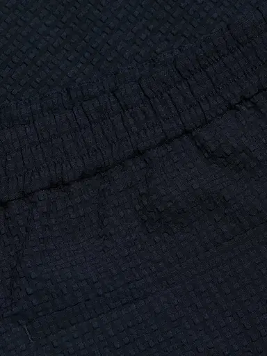 Emporio Armani Men's Textured Tech Seersucker Shorts - Dark Navy | Thumbnail 7 Emporio Armani Men's Textured Tech Seersucker Shorts - Dark Navy | Thumbnail 7