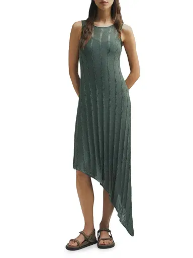 Marella Women's Open Knit Asymmetrical Dress | Thumbnail 2 Marella Women's Open Knit Asymmetrical Dress | Thumbnail 2