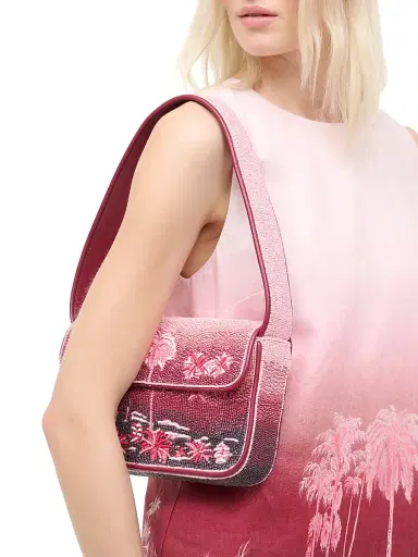 Staud Women's Tommy Beaded Bag - California Clouds | Thumbnail 4 Staud Women's Tommy Beaded Bag - California Clouds | Thumbnail 4
