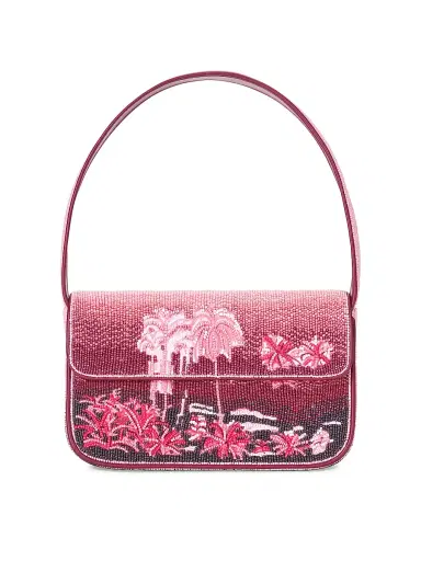 Staud Women's Tommy Beaded Bag - California Clouds | Thumbnail 1 Staud Women's Tommy Beaded Bag - California Clouds | Thumbnail 1