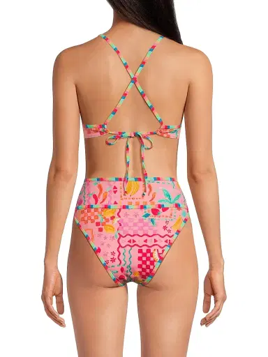 BEACH RIOT Women's Kori Printed Underwire Bikini Top - Passion Fruit - Size Large | Thumbnail 5 BEACH RIOT Women's Kori Printed Underwire Bikini Top - Passion Fruit - Size Large | Thumbnail 5