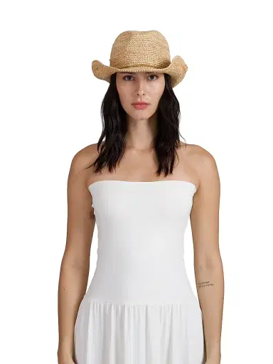Eugenia Kim Women's Winona Raffia Cowboy Hat - Camel | Thumbnail 2 Eugenia Kim Women's Winona Raffia Cowboy Hat - Camel | Thumbnail 2
