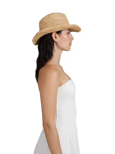 Eugenia Kim Women's Winona Raffia Cowboy Hat - Camel | Thumbnail 3 Eugenia Kim Women's Winona Raffia Cowboy Hat - Camel | Thumbnail 3