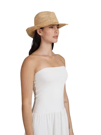 Eugenia Kim Women's Winona Raffia Cowboy Hat - Camel | Thumbnail 4 Eugenia Kim Women's Winona Raffia Cowboy Hat - Camel | Thumbnail 4